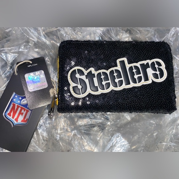 NWT STEELERS BACKPACK & WALLET - Picture 5 of 9
